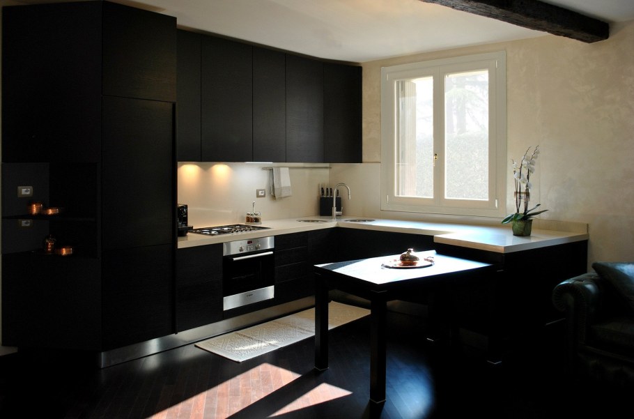 Кухня цвета венге в интерьере