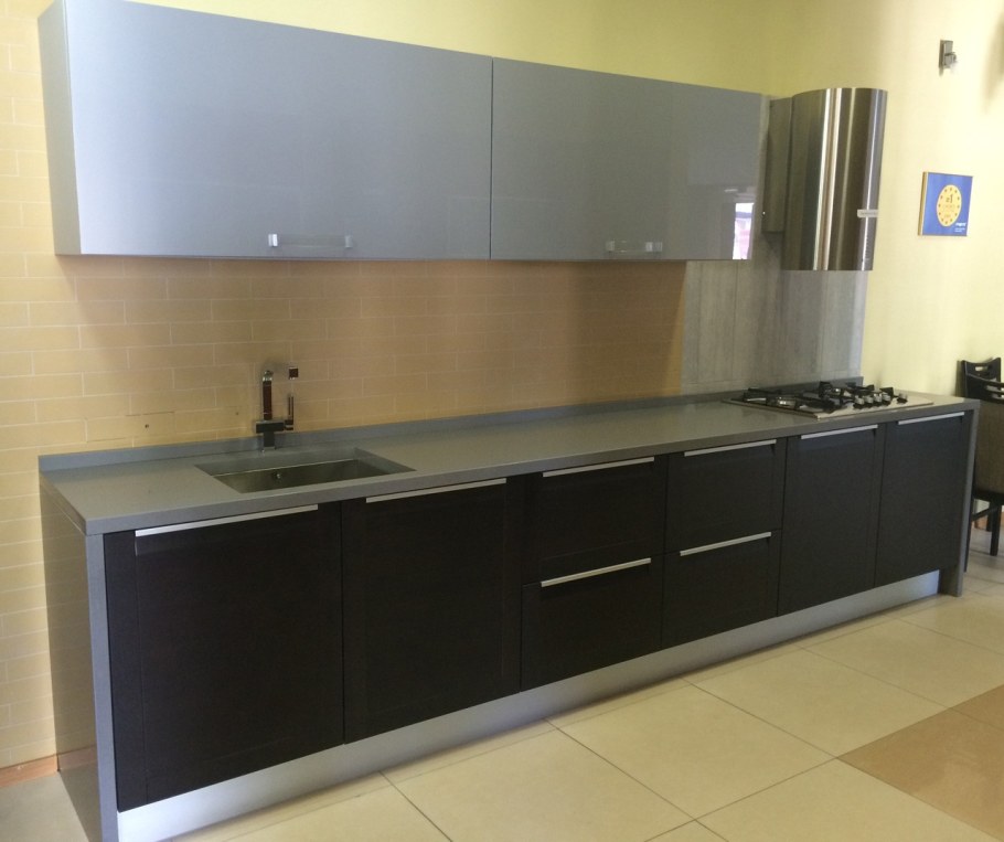 Кухня венге с серым