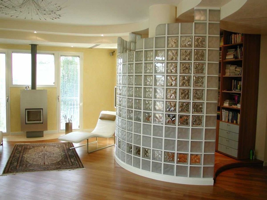 Стеклоблоки для стен и перегородок