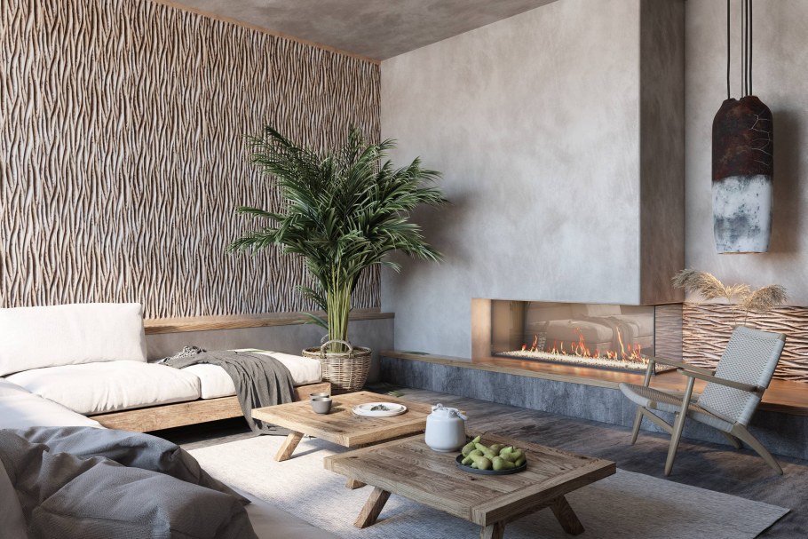 Декоративная штукатурка в интерьере