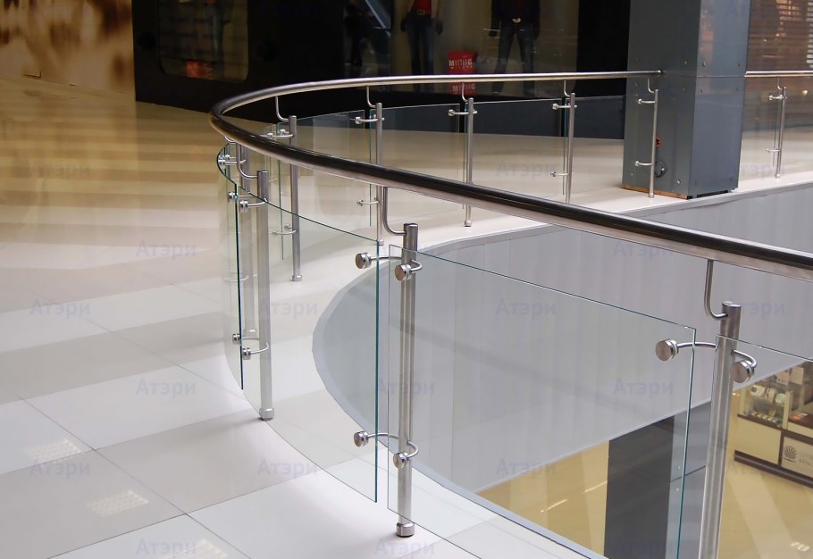 Перила для стеклянных ограждений