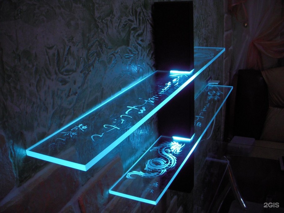 Светодиодная подсветка стекла