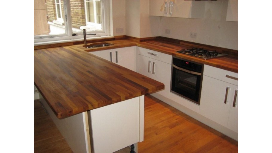 Деревянная кухонная столешница