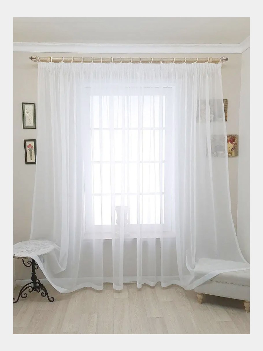 Тюль Tulle вуаль белая 500х250