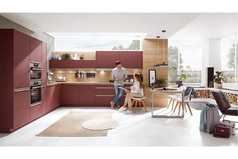 Кухни Nobilia винный цвет