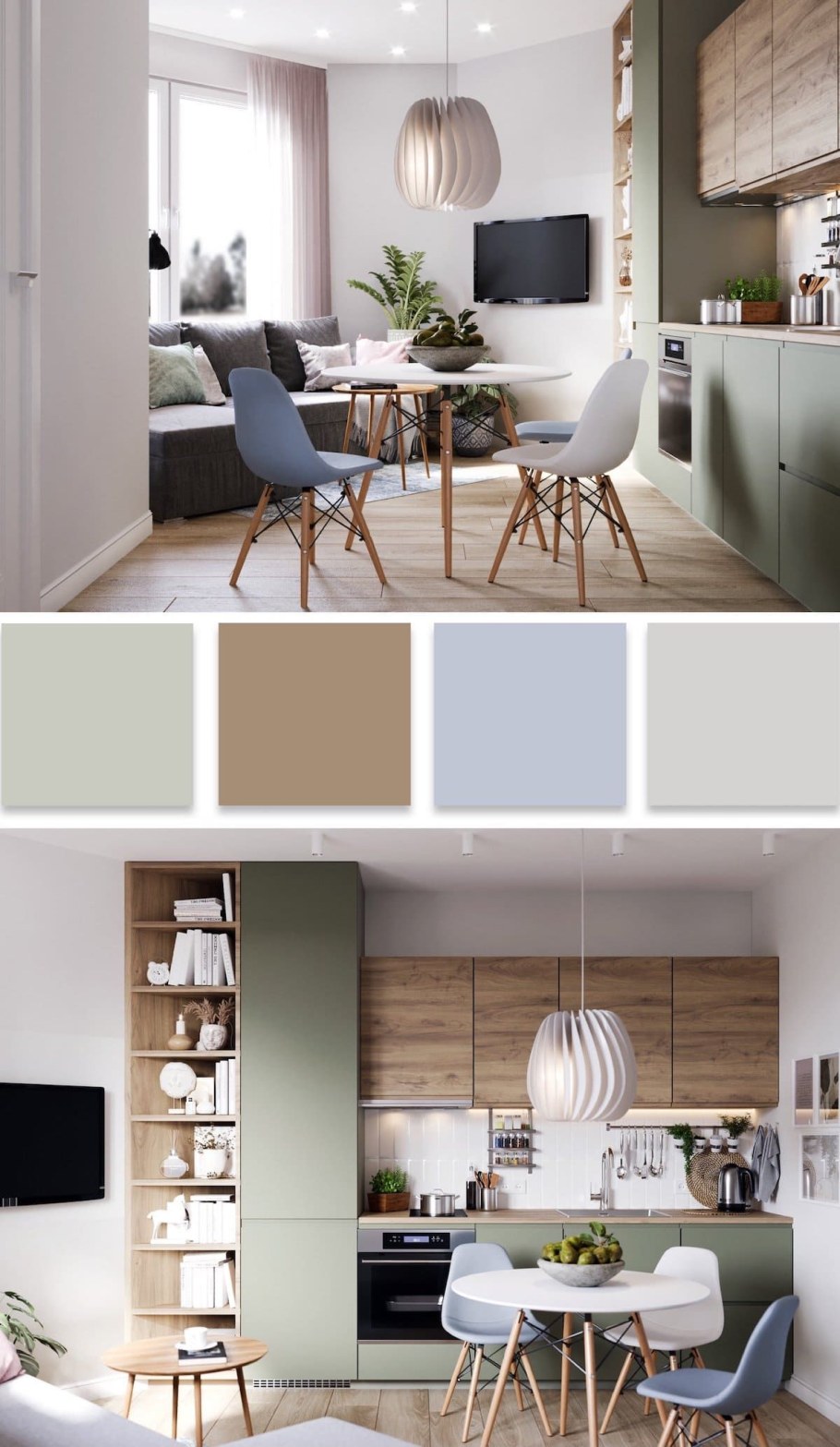 Сочетание цветов в интерьере