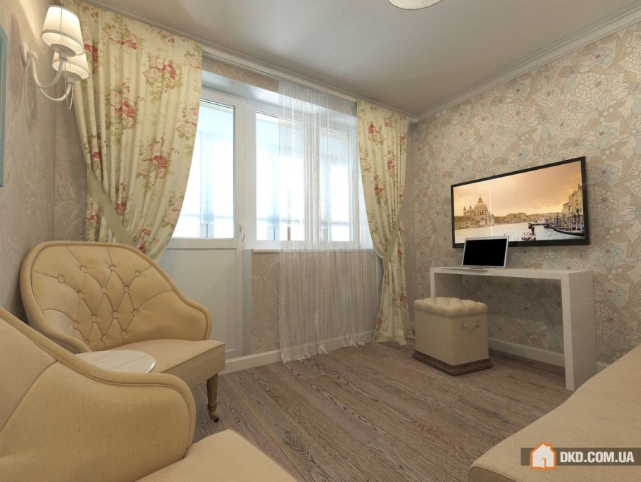 Спальня 15 кв м с лоджией