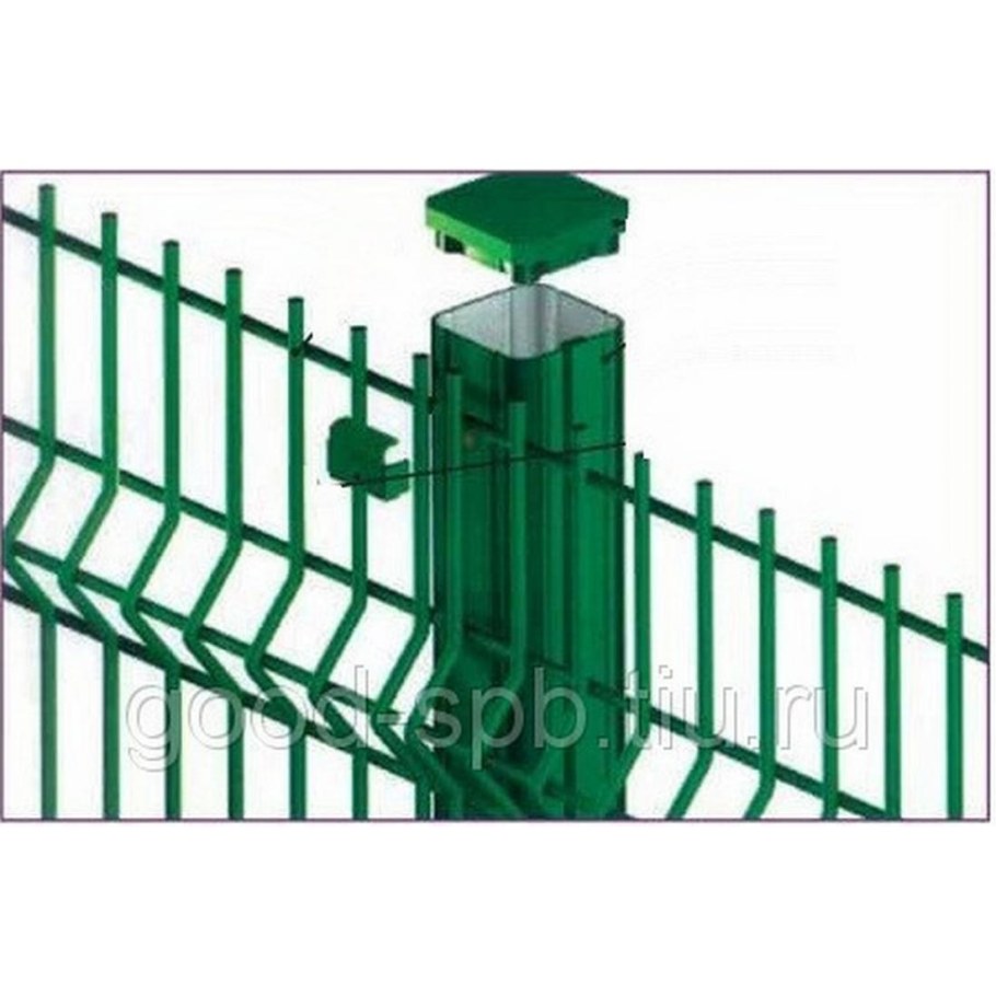 Забор 3д Гиттер крепеж