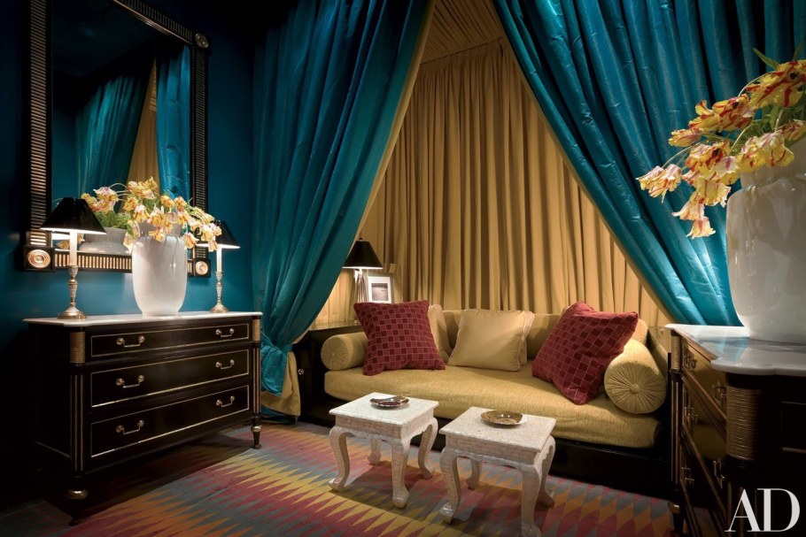 Изумрудный цвет в интерьере