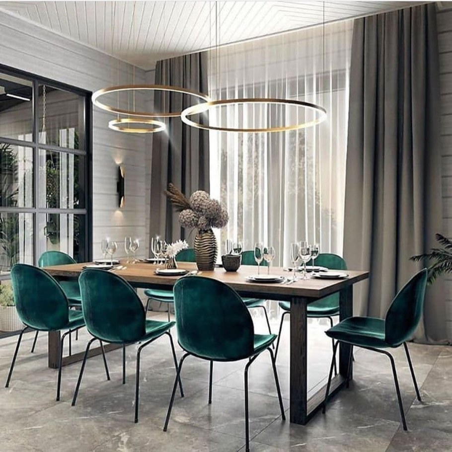 Серо изумрудный интерьер