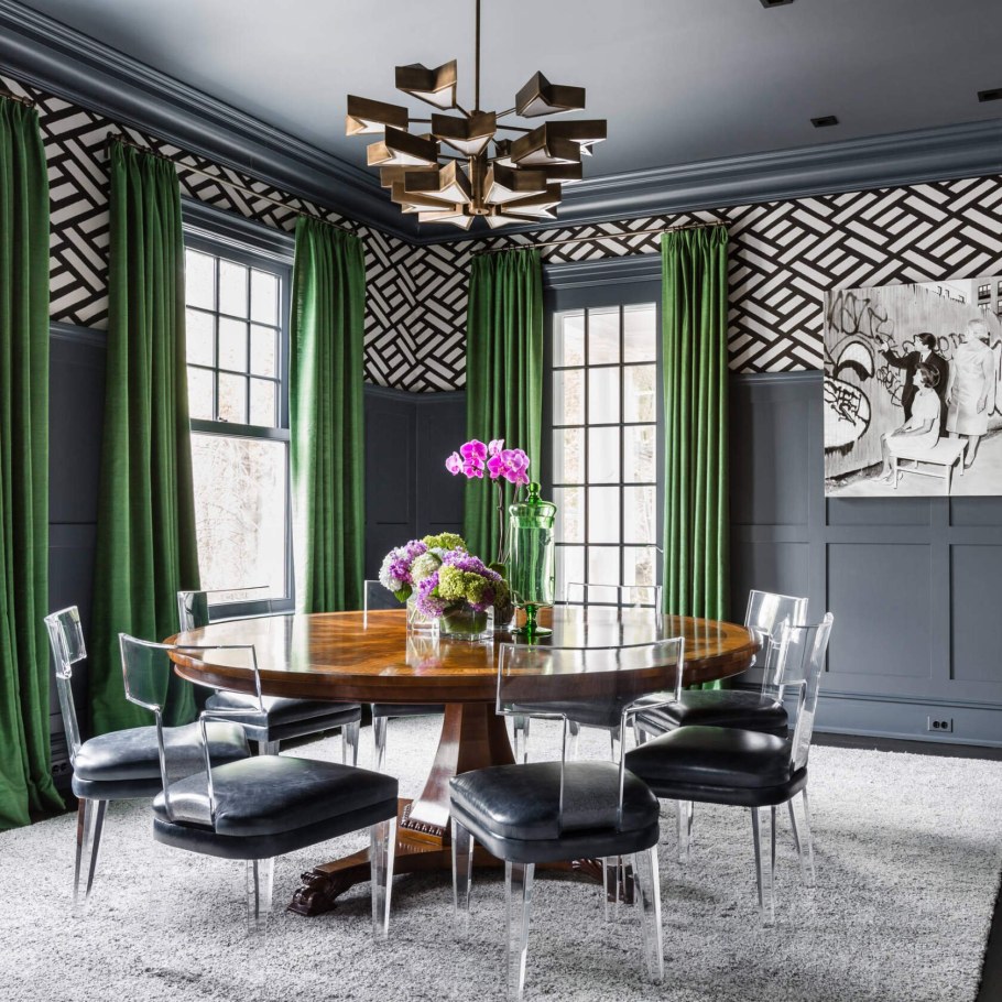 Изумрудный цвет в интерьере