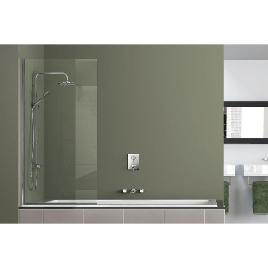 Шторка для ванны Azario Boston 80*140 хром