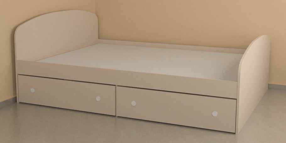 Детские кровати из ЛДСП С ящиками