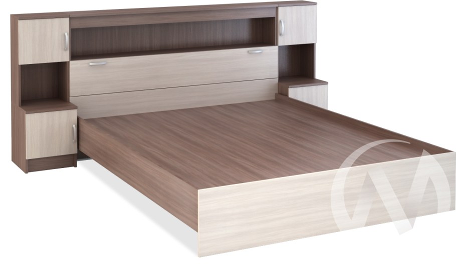 Кровать с прикроватным блоком кр552 Бася