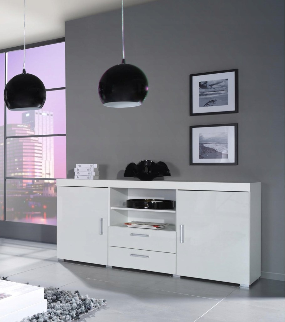 Комод Classic AAAA meble белый/белый глянец