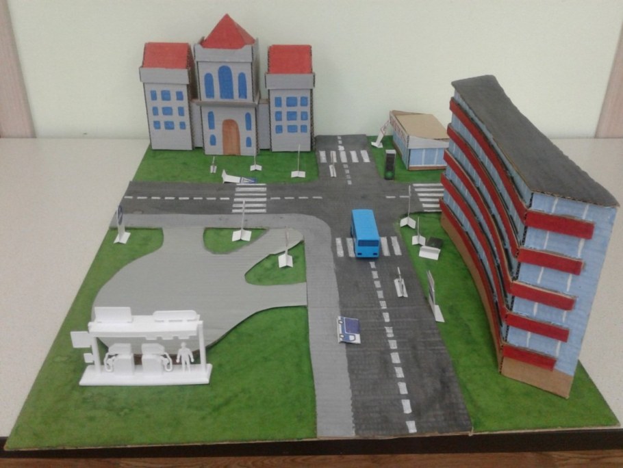 Бумажный макет города