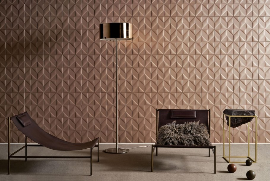 Кожаные обои для стен