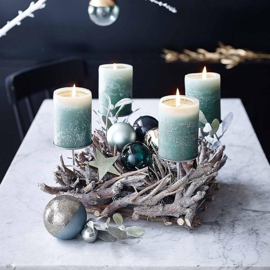 Подсвечник из веток