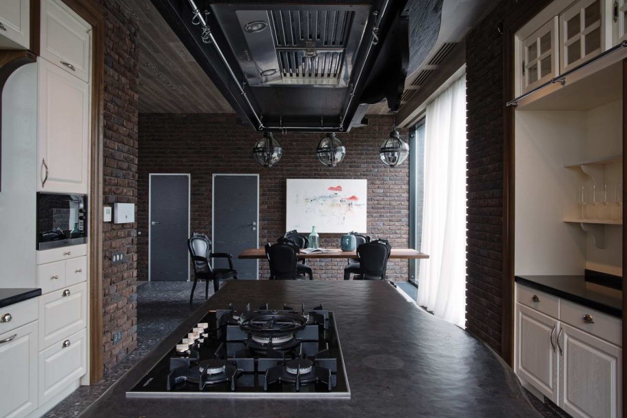 Кухни в стиле лофт в доме