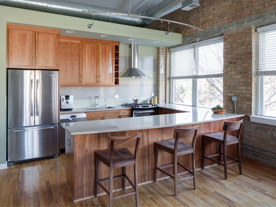 Кухни в стиле лофт в доме