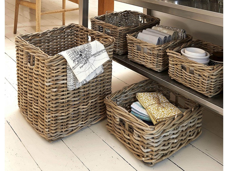 Плетёные корзины и короба