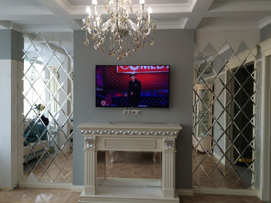 Панно под телевизор на стену