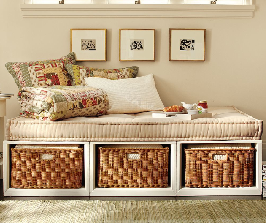 Плетеные корзины в современном интерьере