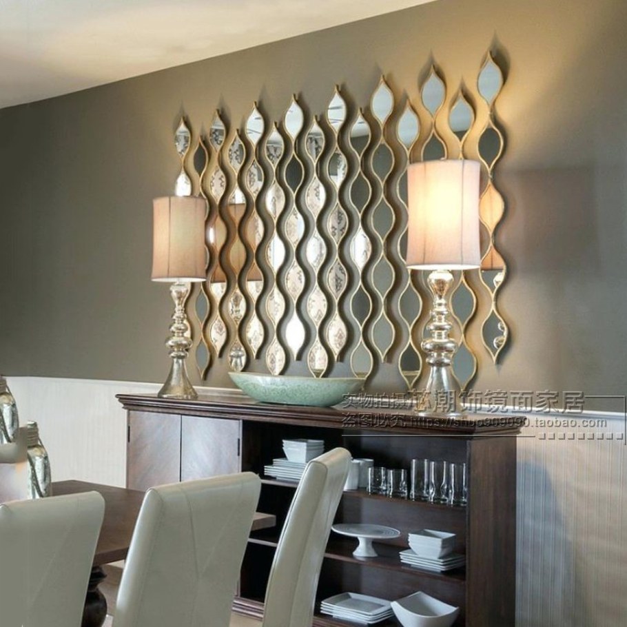 Декоративное зеркальное панно на стену