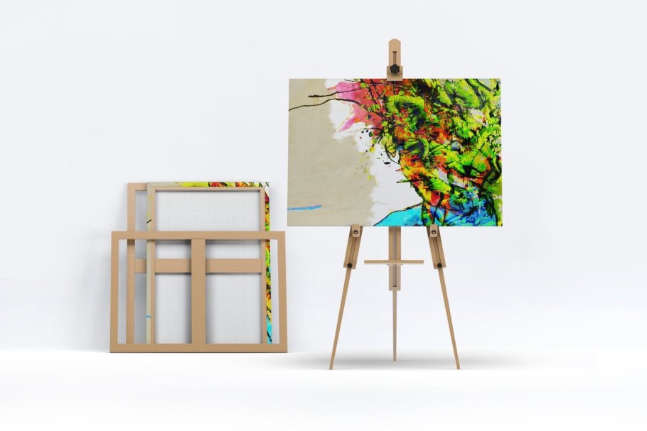 Картина на мольберте фон