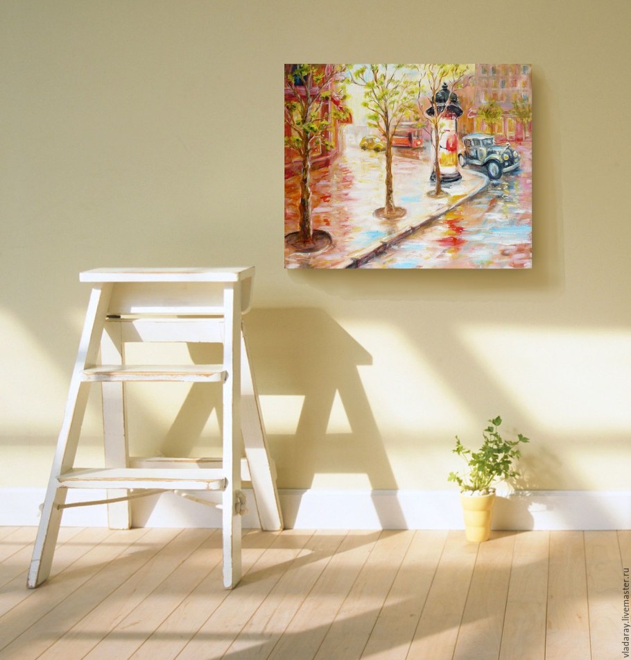 Холст в интерьере