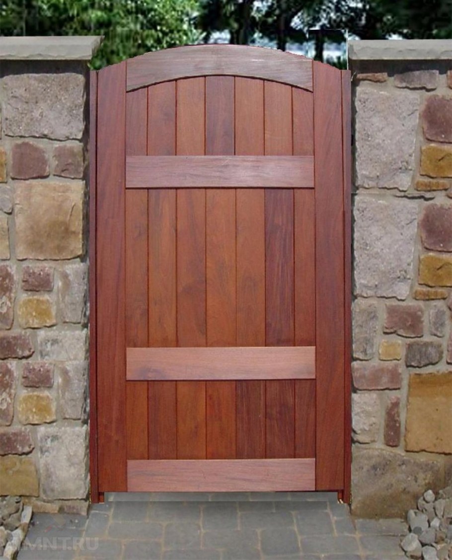 Красивые деревянные калитки