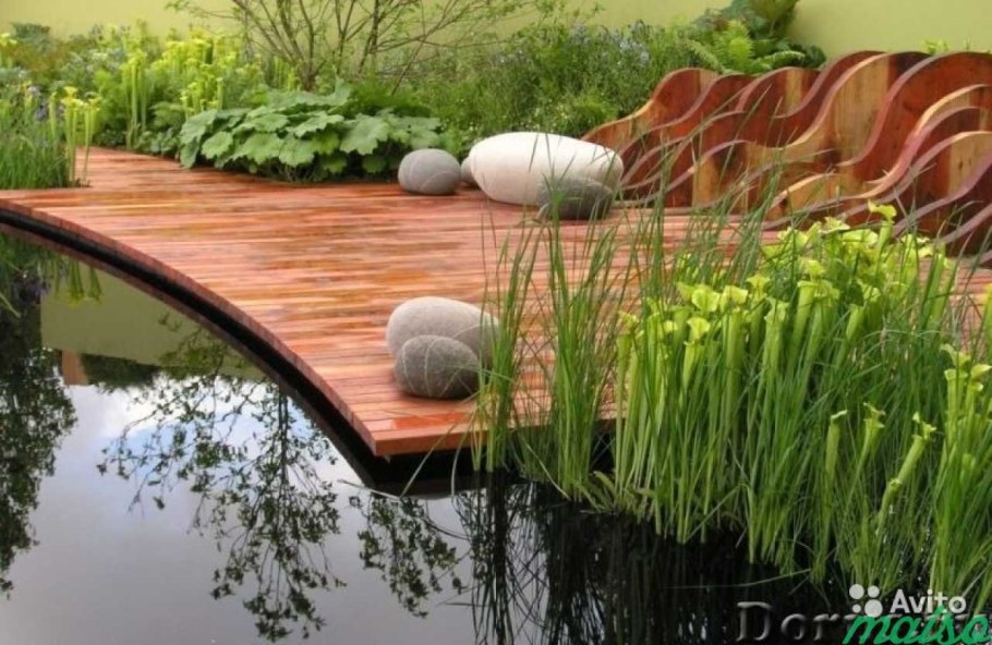 Прудик садовый благоустройство