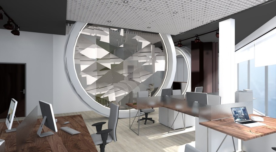 Интерьер офиса в стиле Техно