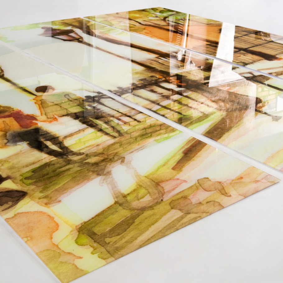 УФ печать на стекле