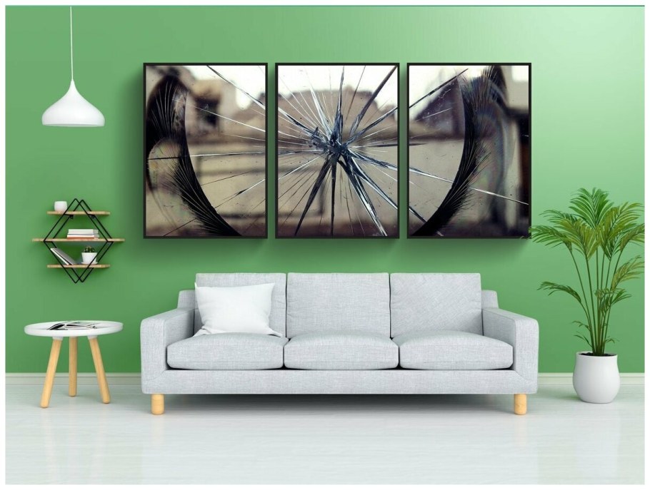 Постер в стекле подвесной