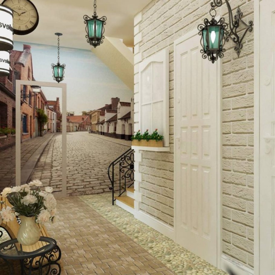 Прихожая в уличном стиле