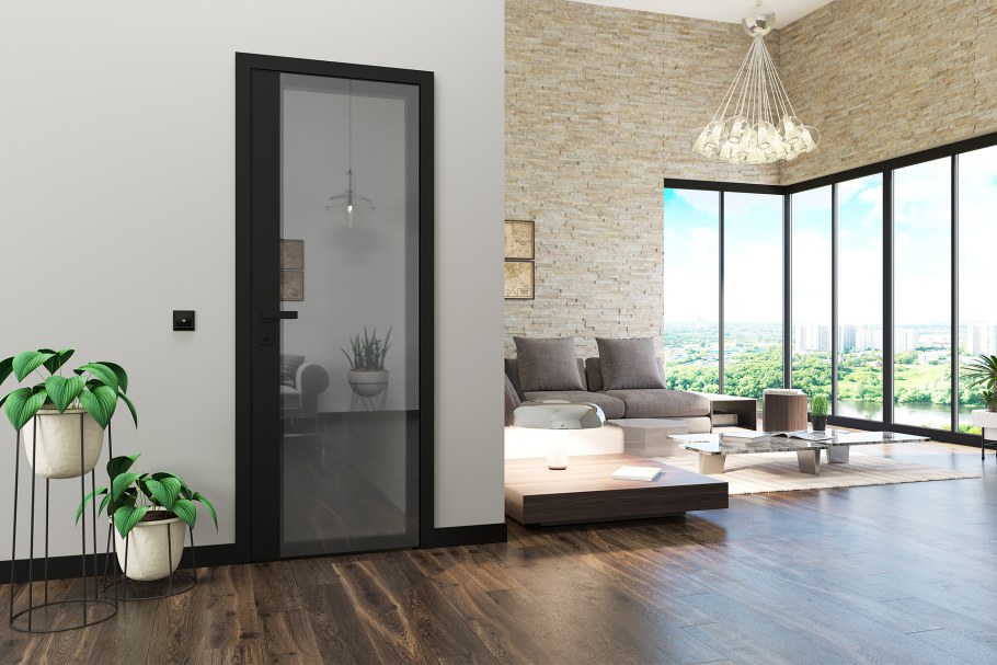 Двери профиль Дорс со стеклом