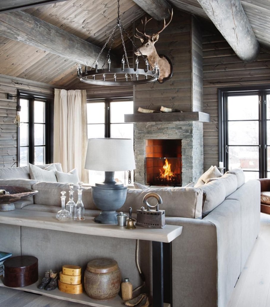 Скандинавский стиль в деревянном доме