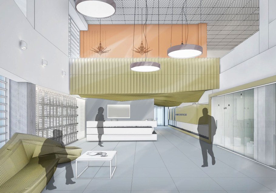 Современный общественный интерьер