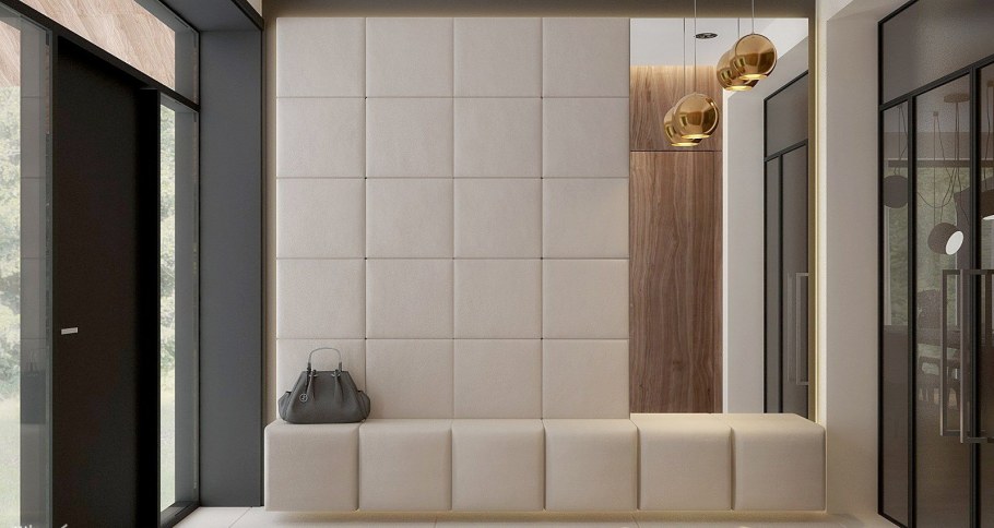 Прихожая с мягкой панелью