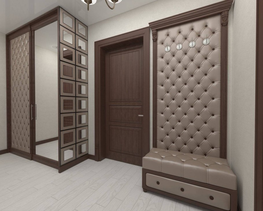 Панель в прихожую с каретной стяжкой