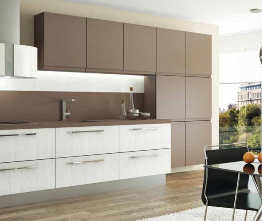 Кухня цвет мокко матовый