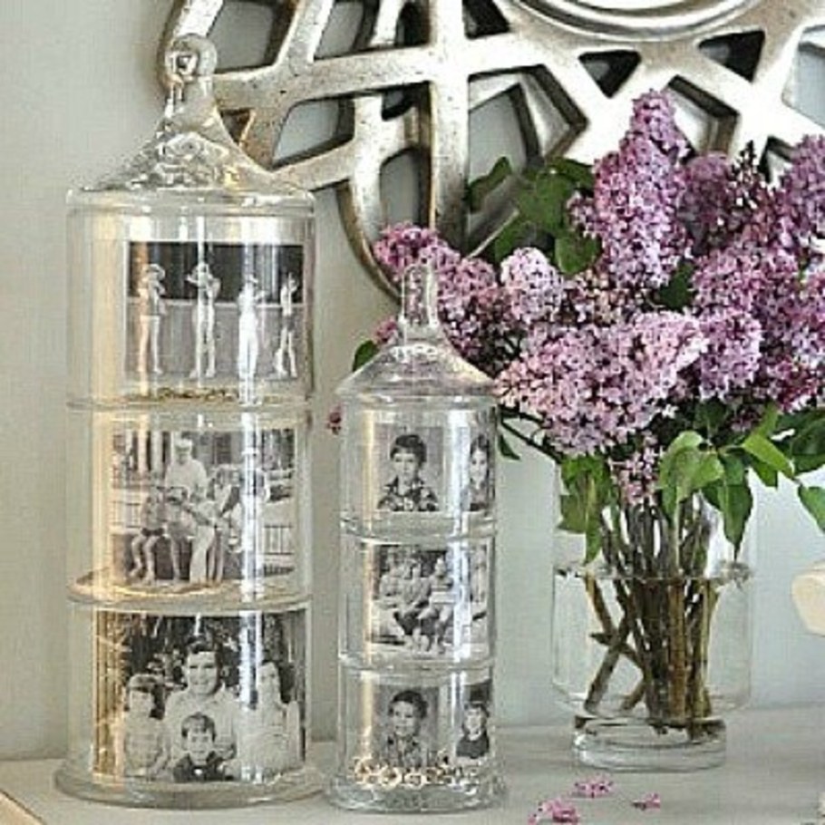 Стеклянные баночки в интерьере