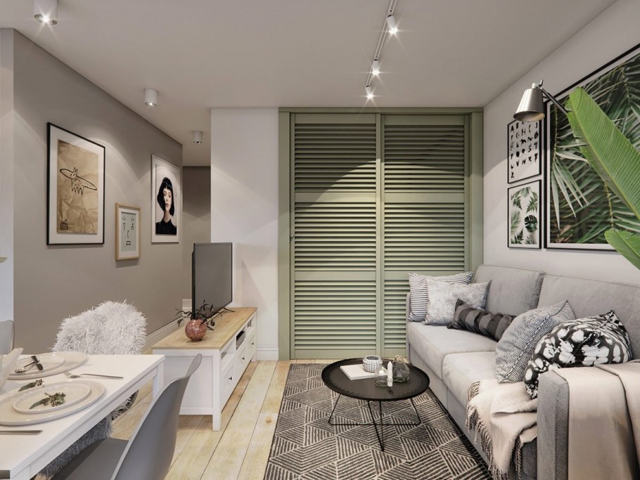 Интерьер однокомнатной квартиры