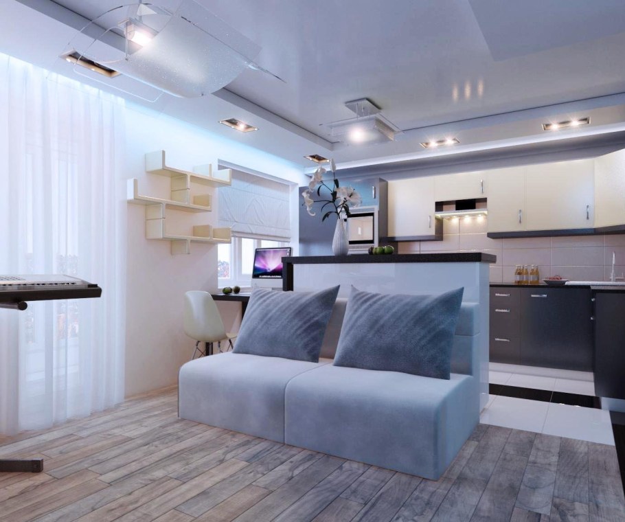 Интерьер студии 30 кв.м