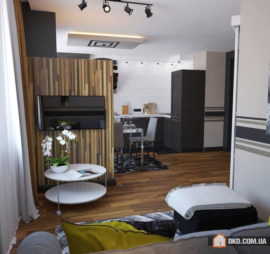 Интерьер однокомнатной квартиры