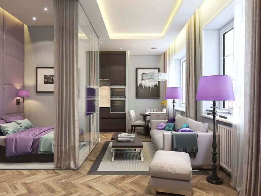 Зонирование спальни