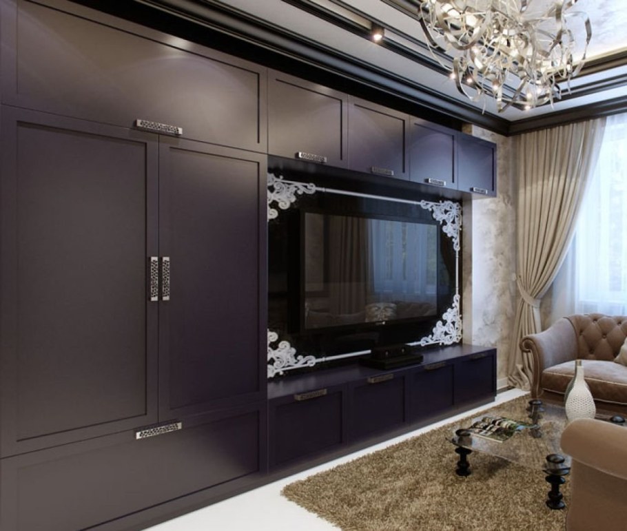 Шкаф с телевизором в гостиную