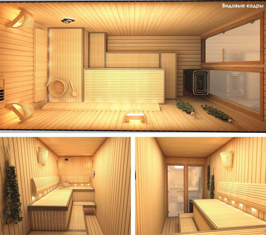 Сауна 3 на 4 планировка