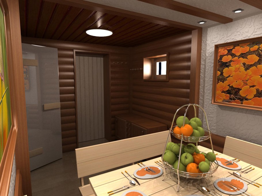 Баня 3х5 интерьер